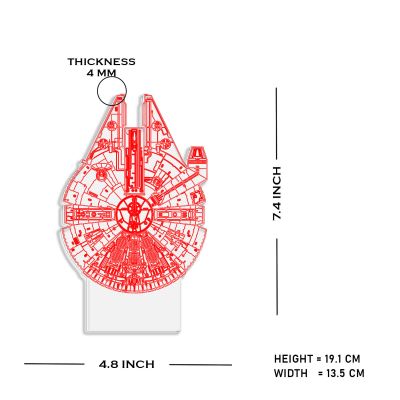 Star Wars Millennium Falcon Design Night Lamp